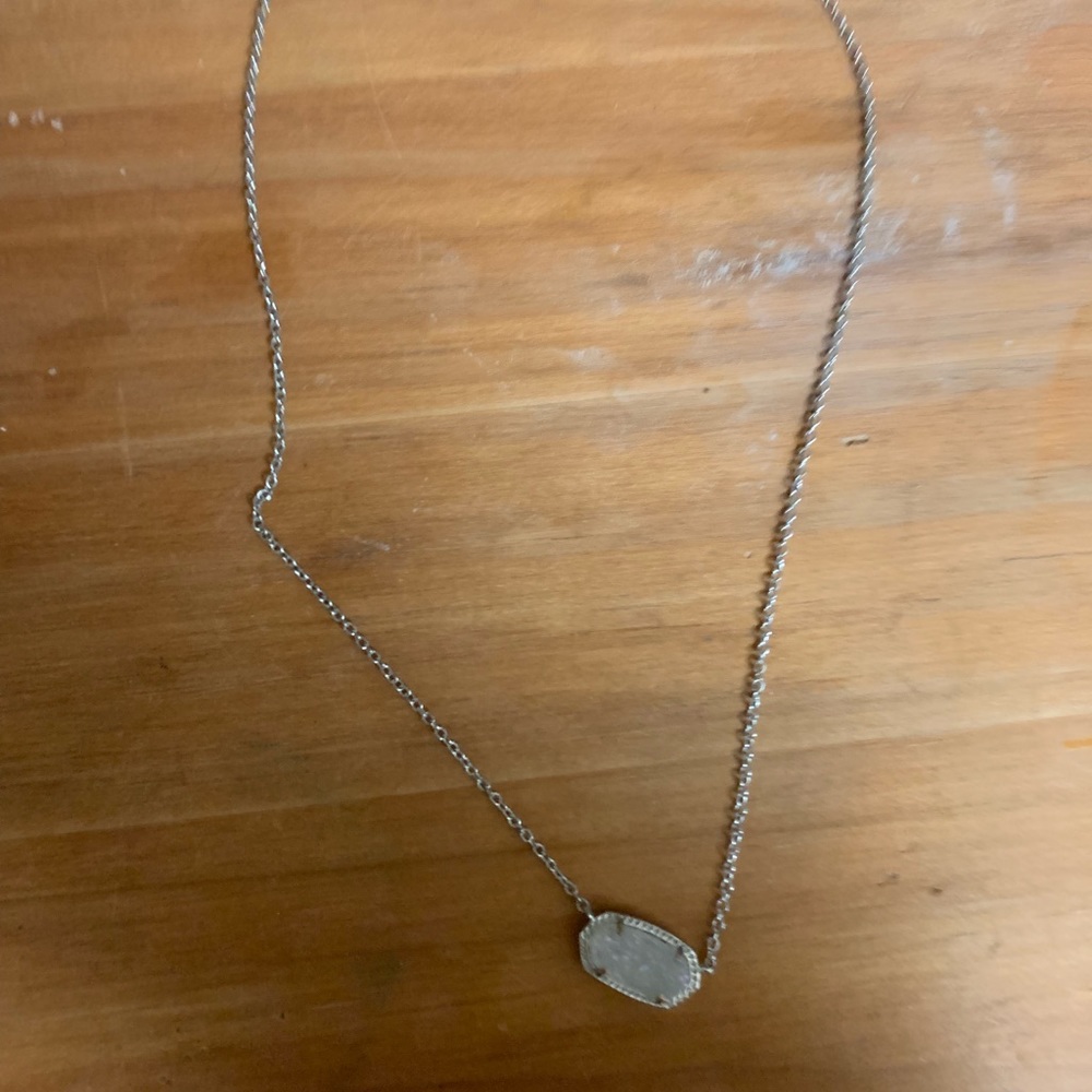 White Kendra Scott necklace